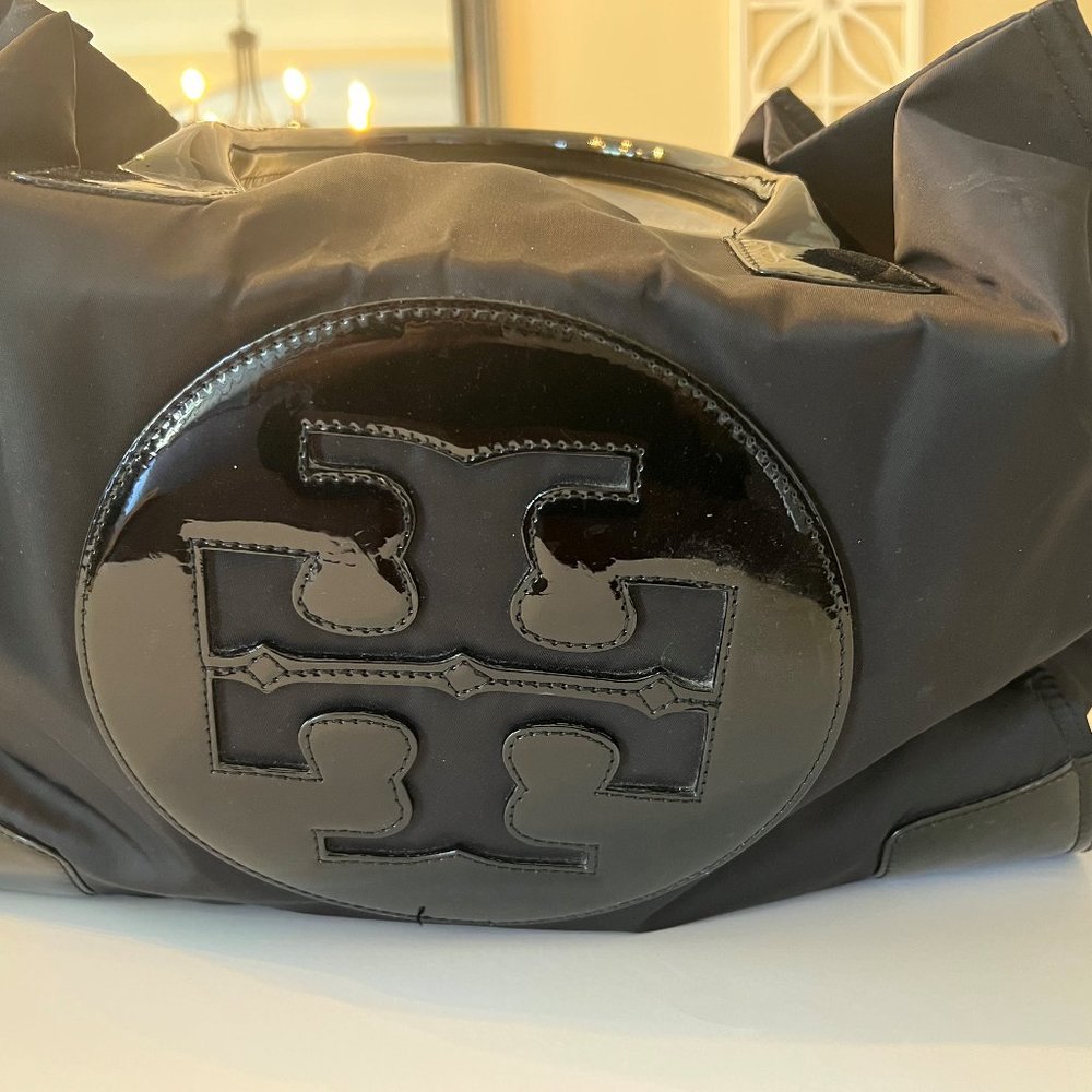Tory Burch Ella Nylon and Patent Tote